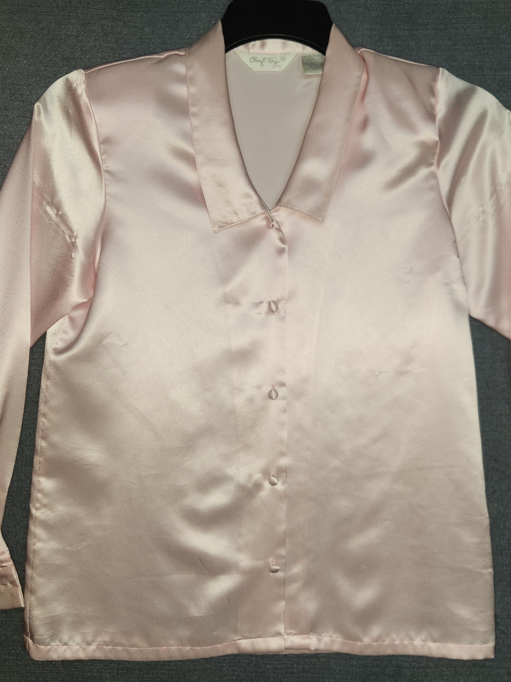 Silky Satin Sleep Shirt - Light Pink #449